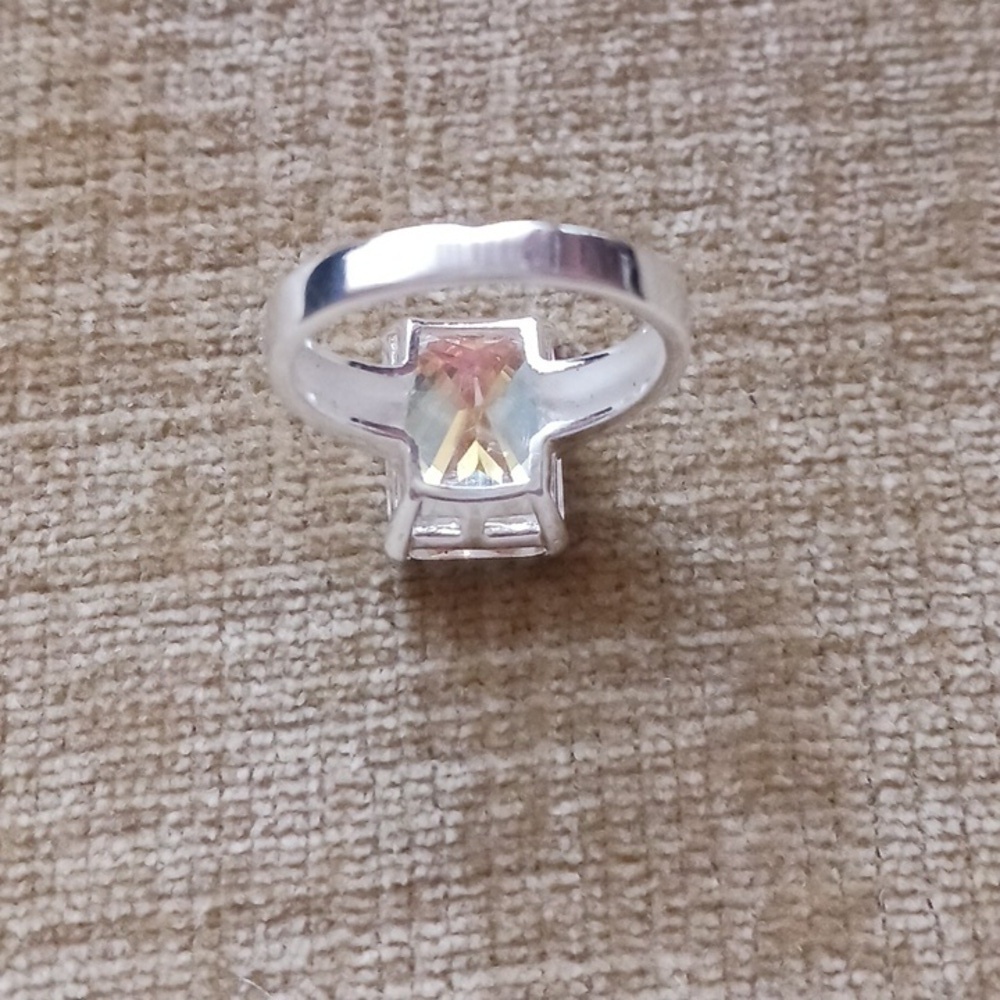 Rhinestone Silver Ring - Picture 7 of 11